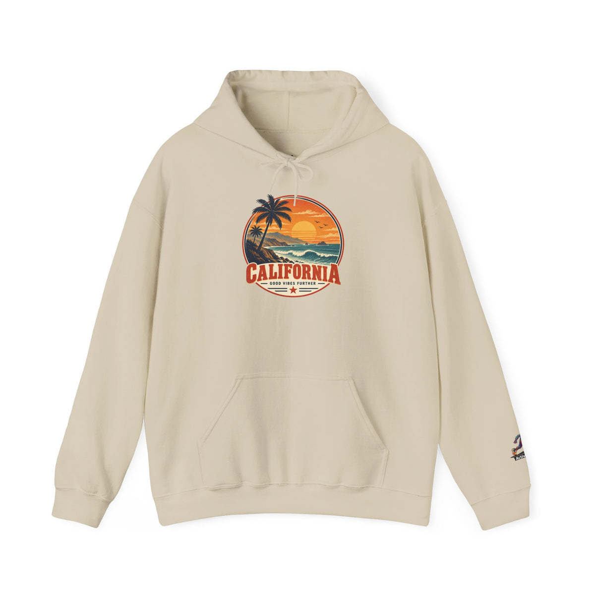 California Sunset Palm Tree Hoodie