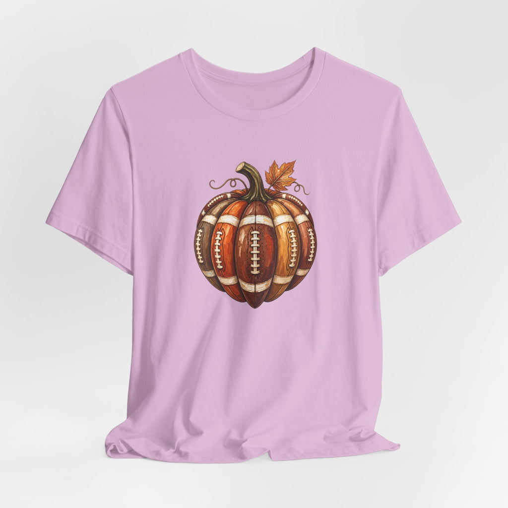 Football Pumpkin - Fall Football Fan Culture Tee