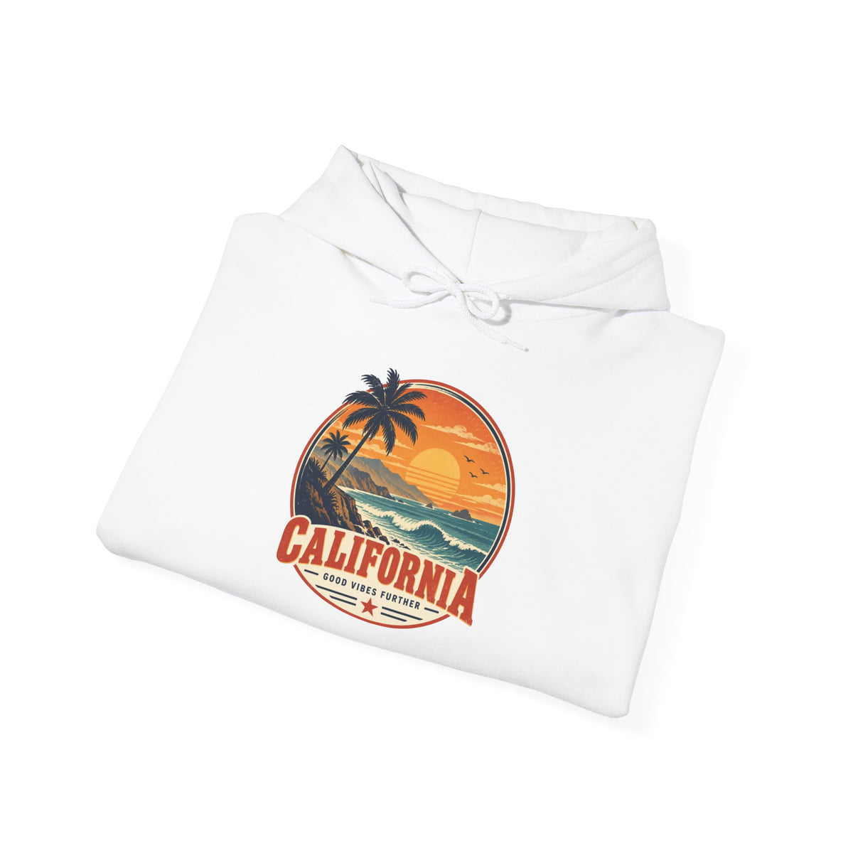 California Sunset Palm Tree Hoodie