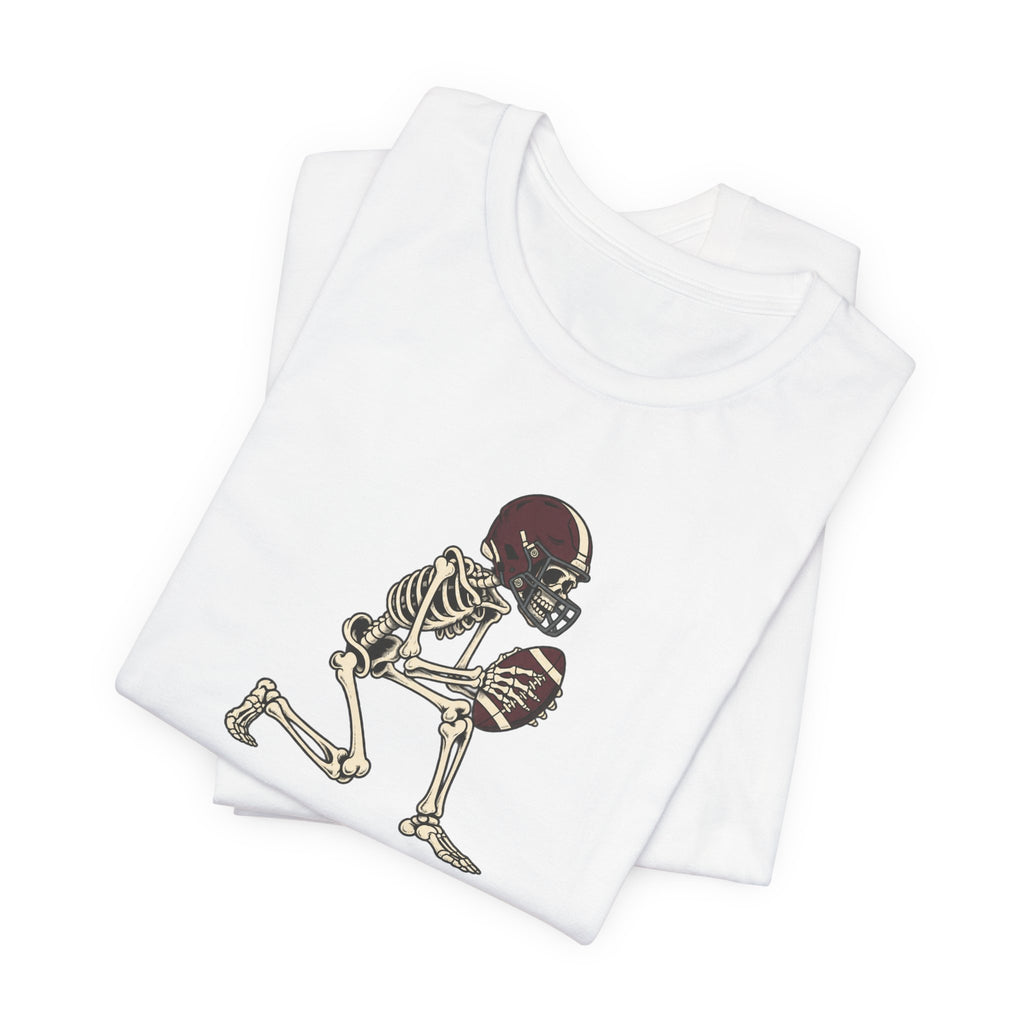 Skeleton Football Player Tee