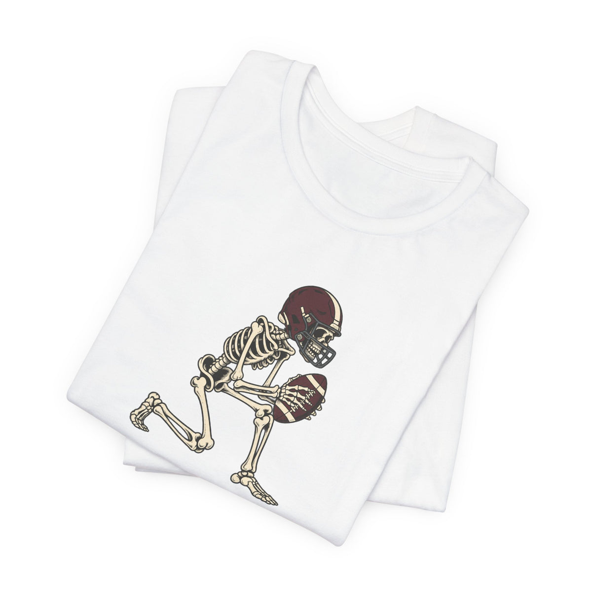 Skeleton Football Player Tee