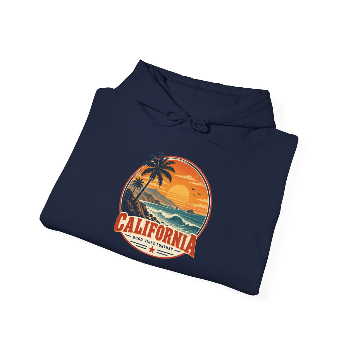 California Sunset Palm Tree Hoodie