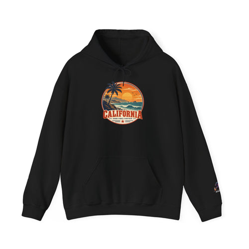 California Sunset Palm Tree Hoodie