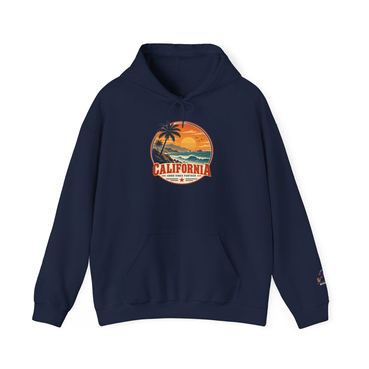 California Sunset Palm Tree Hoodie