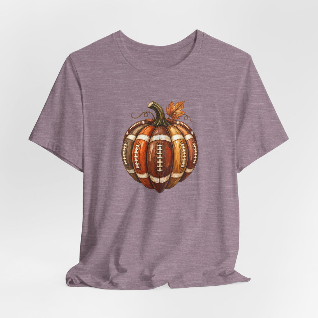 Football Pumpkin - Fall Football Fan Culture Tee