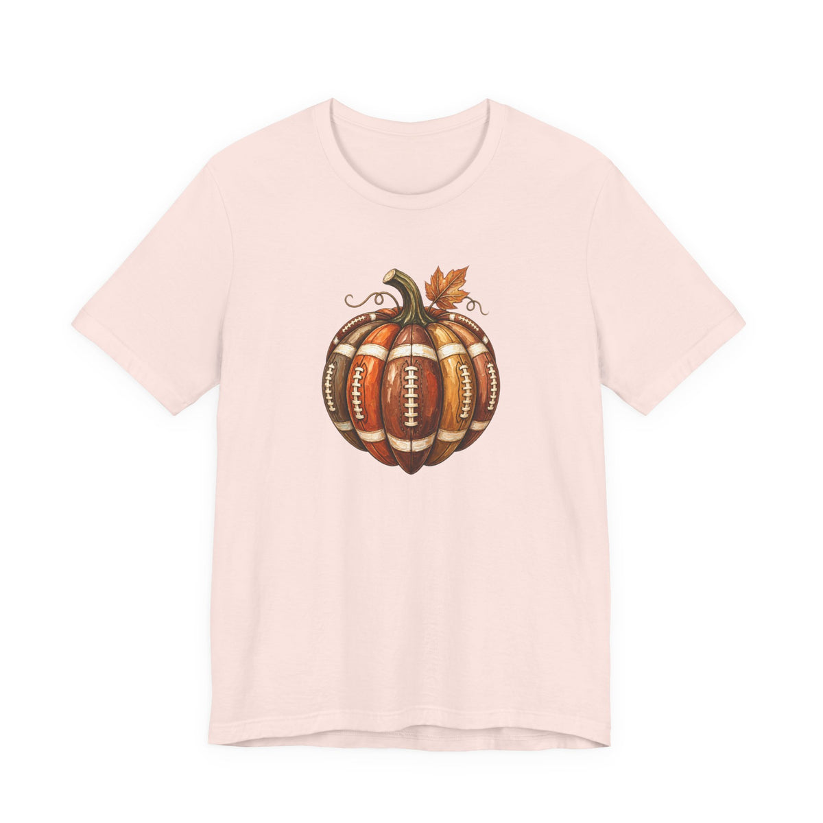 Football Pumpkin - Fall Football Fan Culture Tee