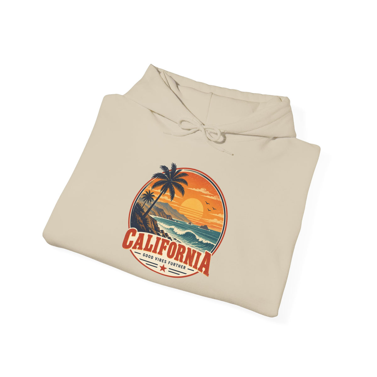 California Sunset Palm Tree Hoodie