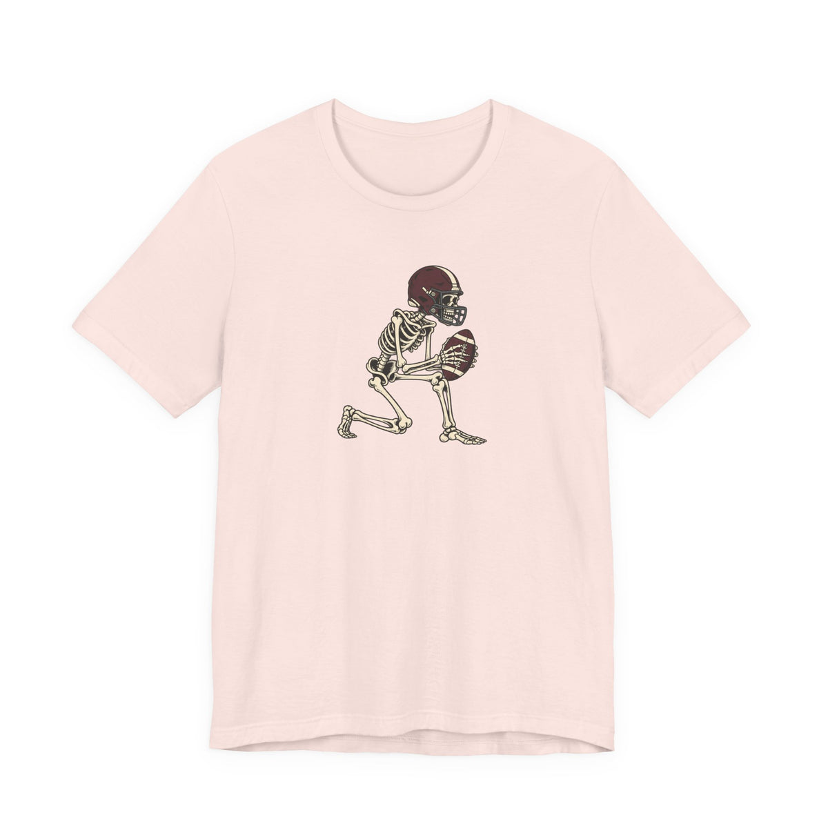 Skeleton Football Player Tee