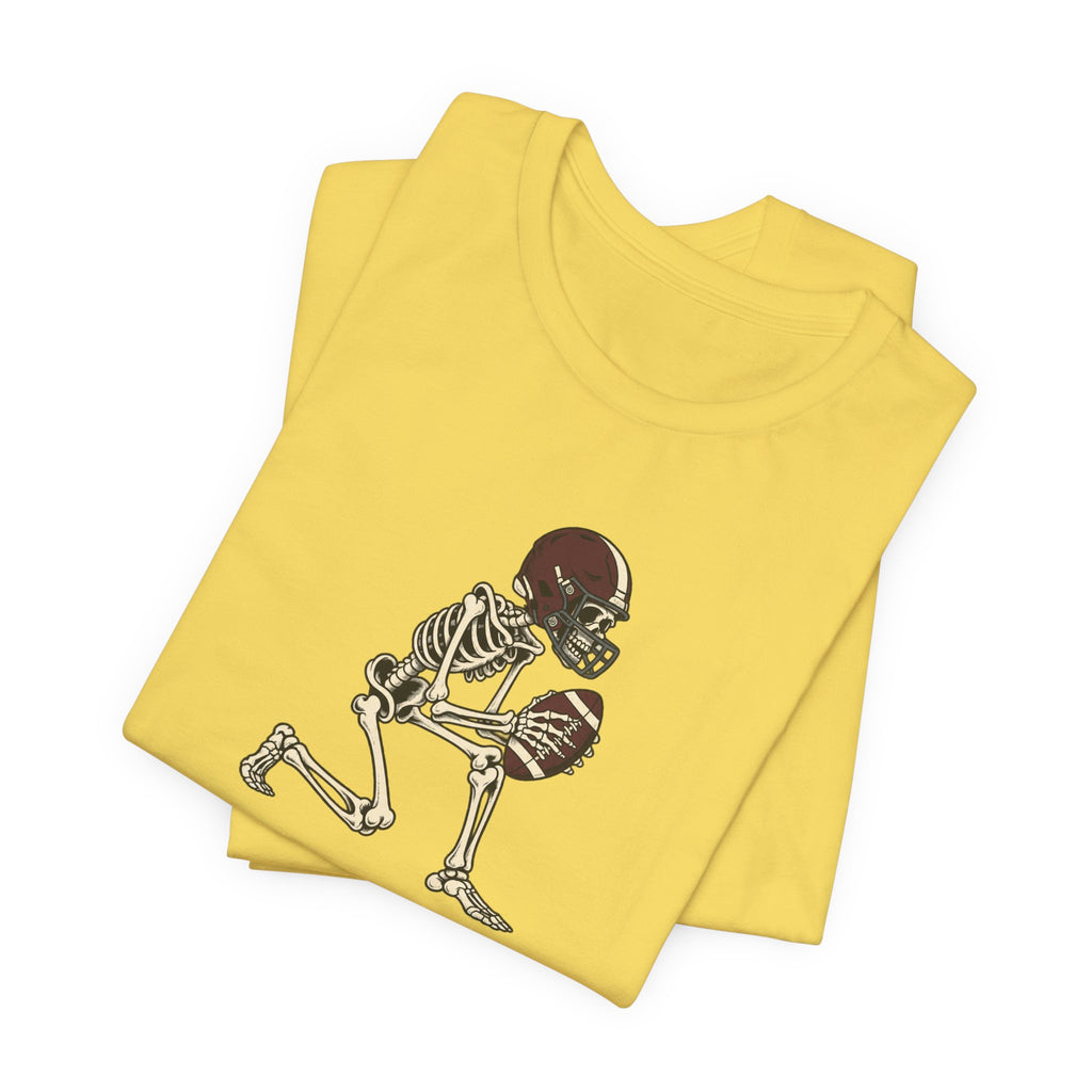 Skeleton Football Player Tee