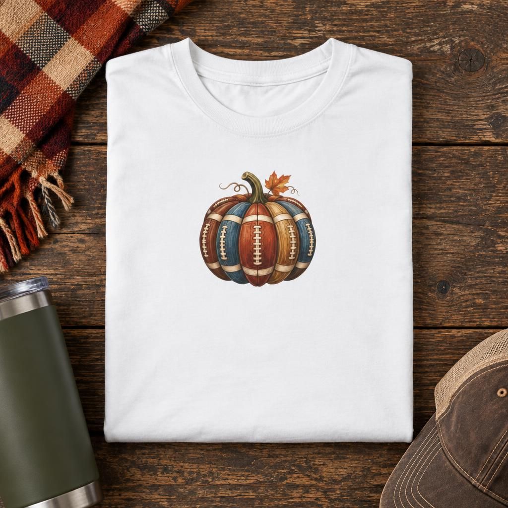 Football Pumpkin - Fall Football Culture Tee