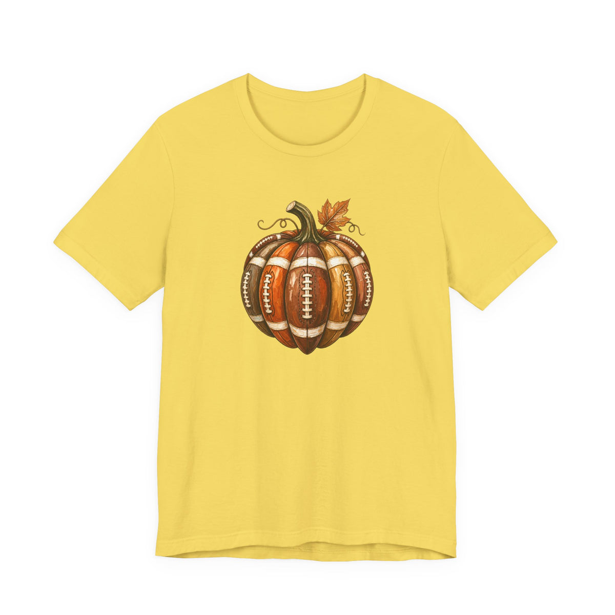 Football Pumpkin - Fall Football Fan Culture Tee