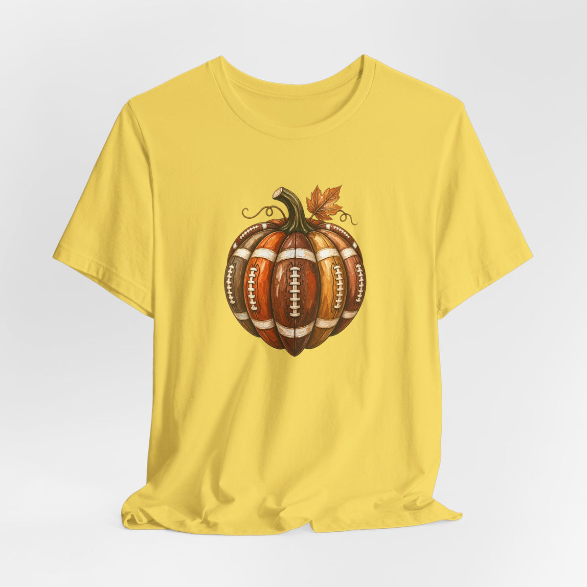 Football Pumpkin - Fall Football Fan Culture Tee