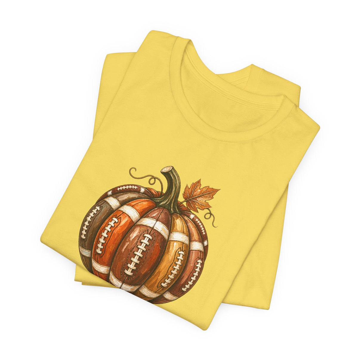 Football Pumpkin - Fall Football Fan Culture Tee
