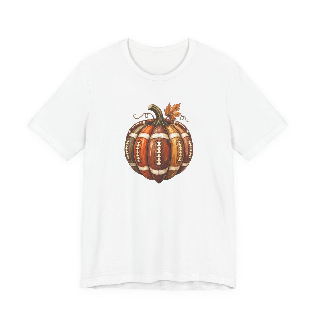 Football Pumpkin - Fall Football Fan Culture Tee