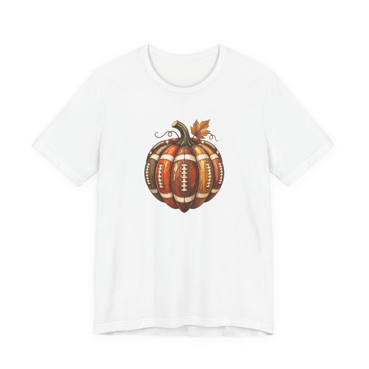 Football Pumpkin - Fall Football Fan Culture Tee