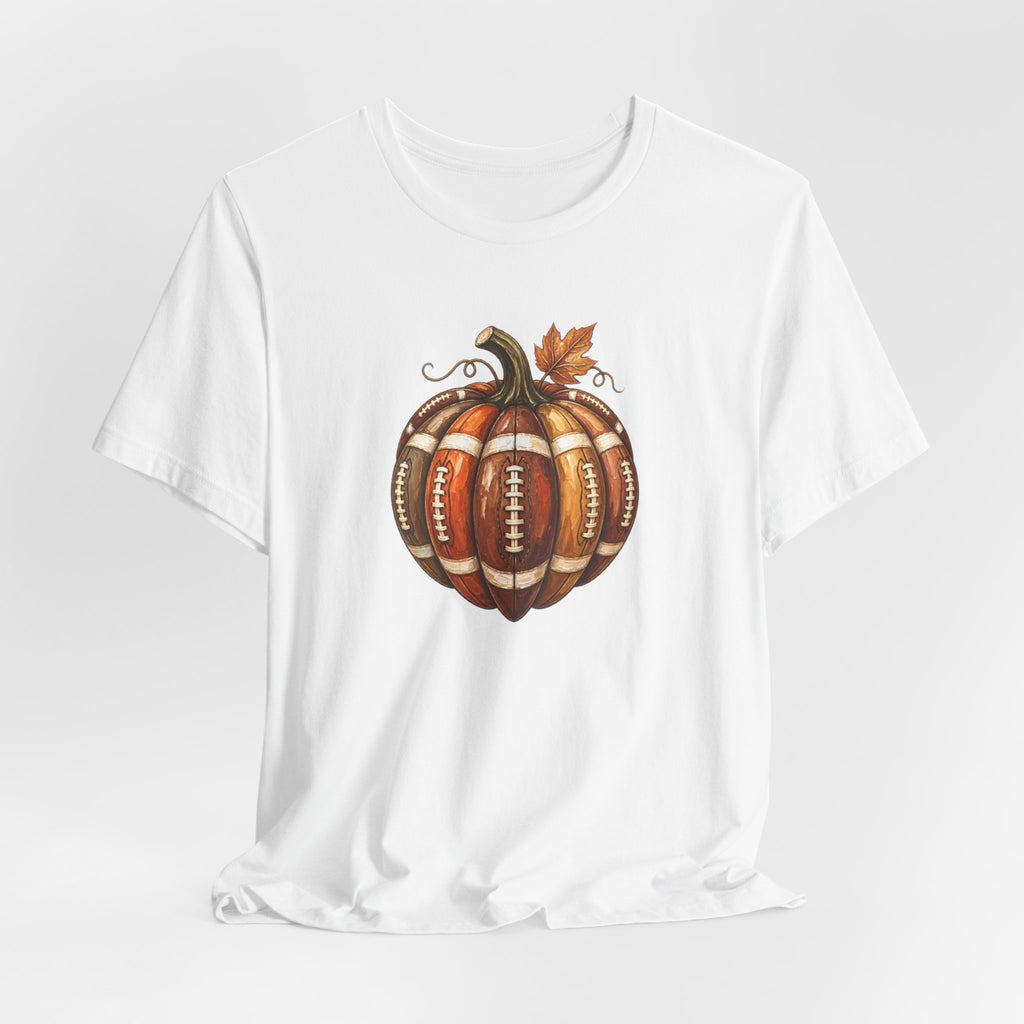 Football Pumpkin - Fall Football Fan Culture Tee