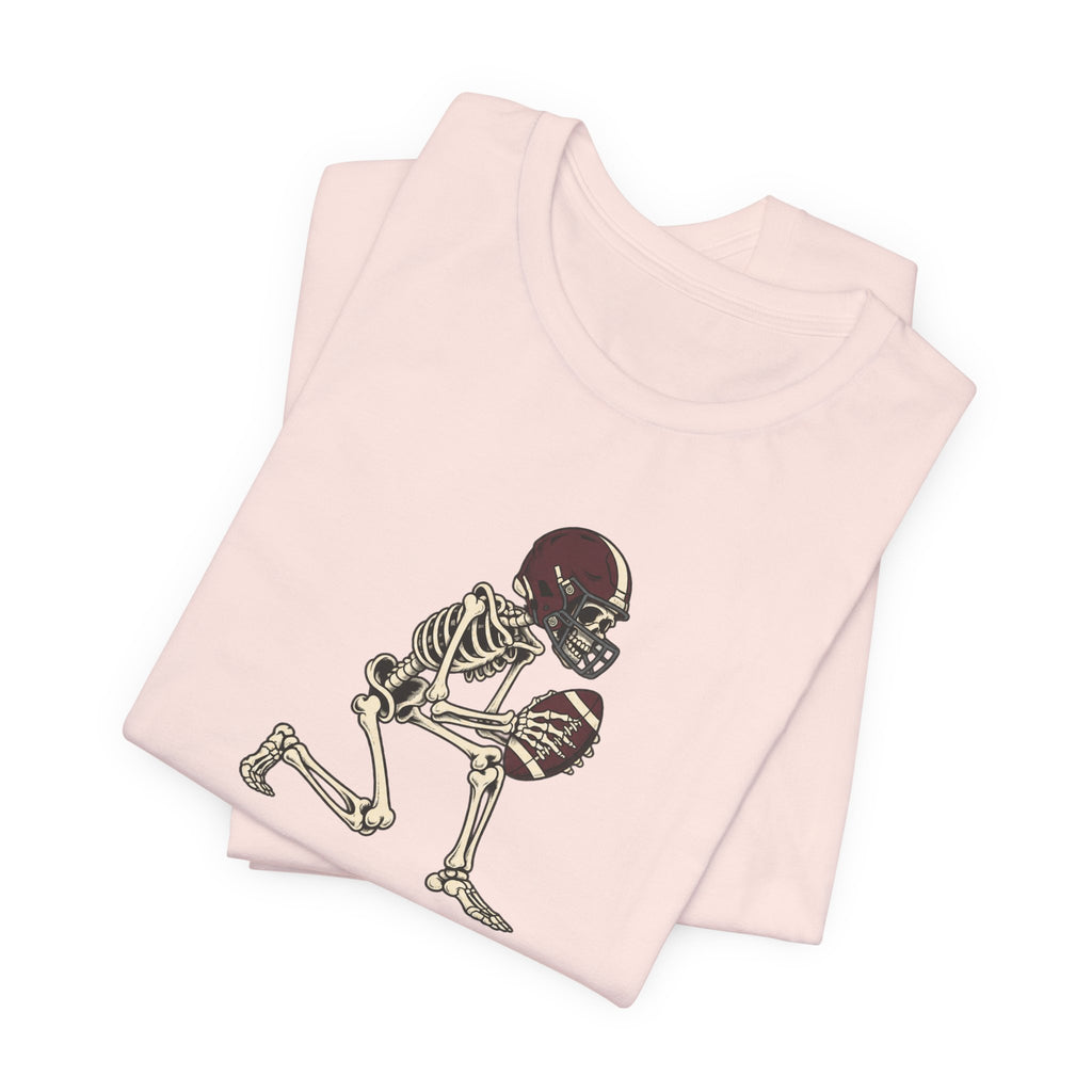 Skeleton Football Player Tee