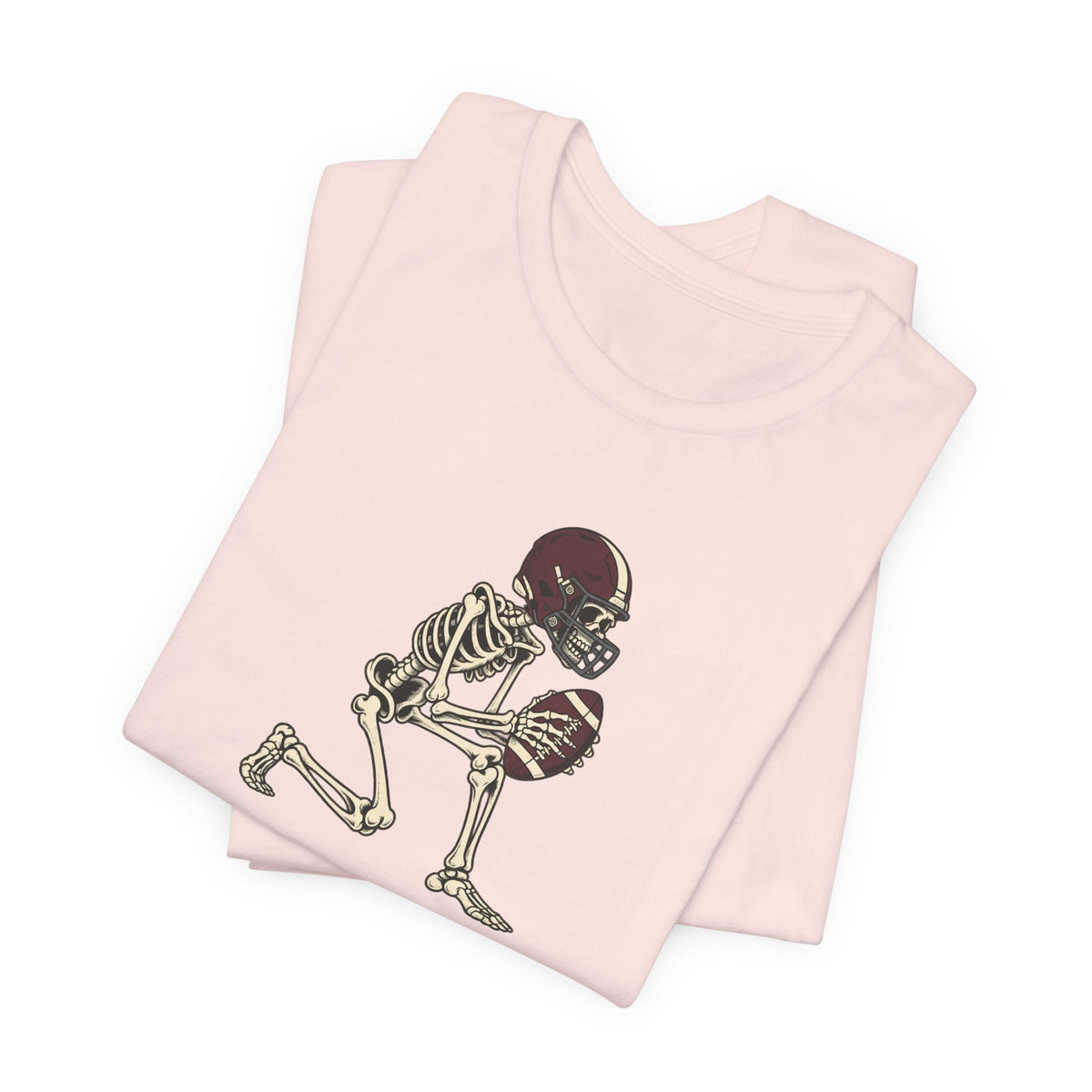 Skeleton Football Player Tee