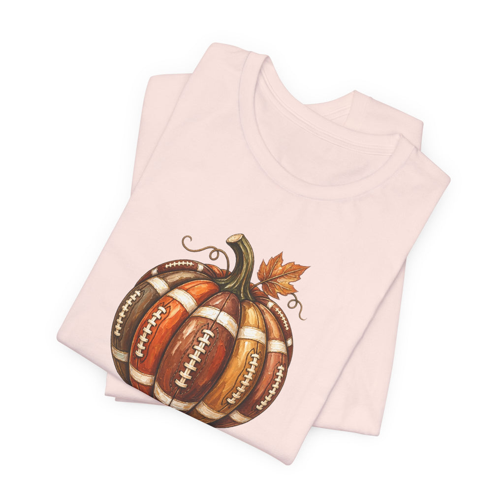 Football Pumpkin - Fall Football Fan Culture Tee