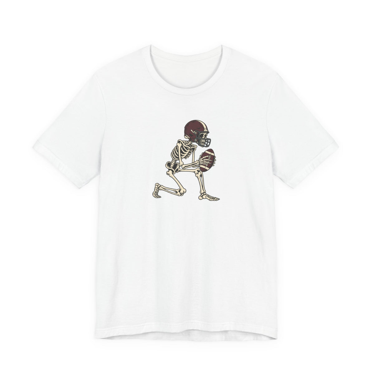 Skeleton Football Player Tee