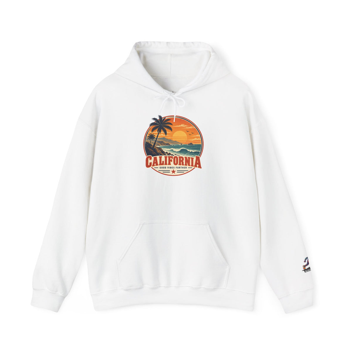 California Sunset Palm Tree Hoodie