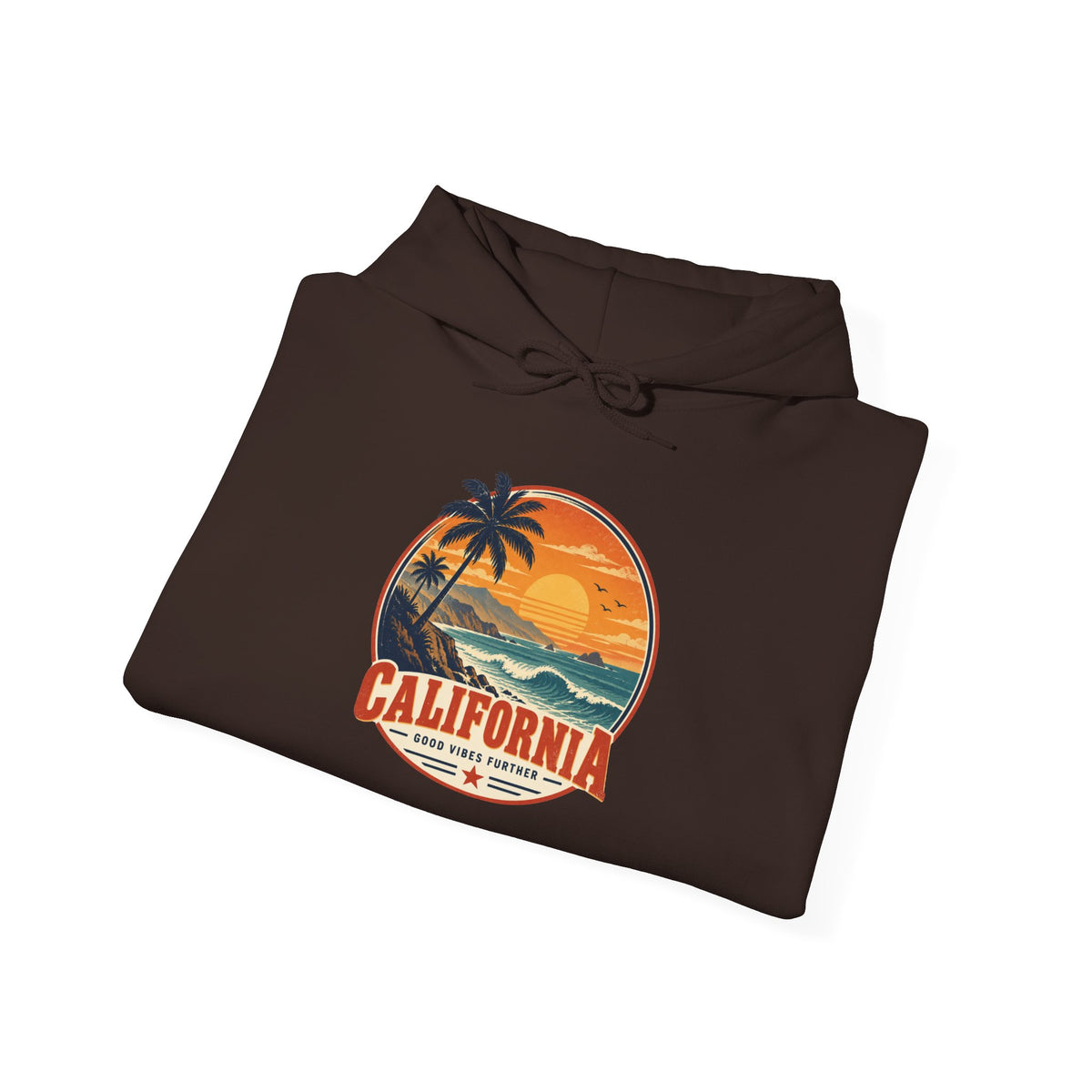 California Sunset Palm Tree Hoodie