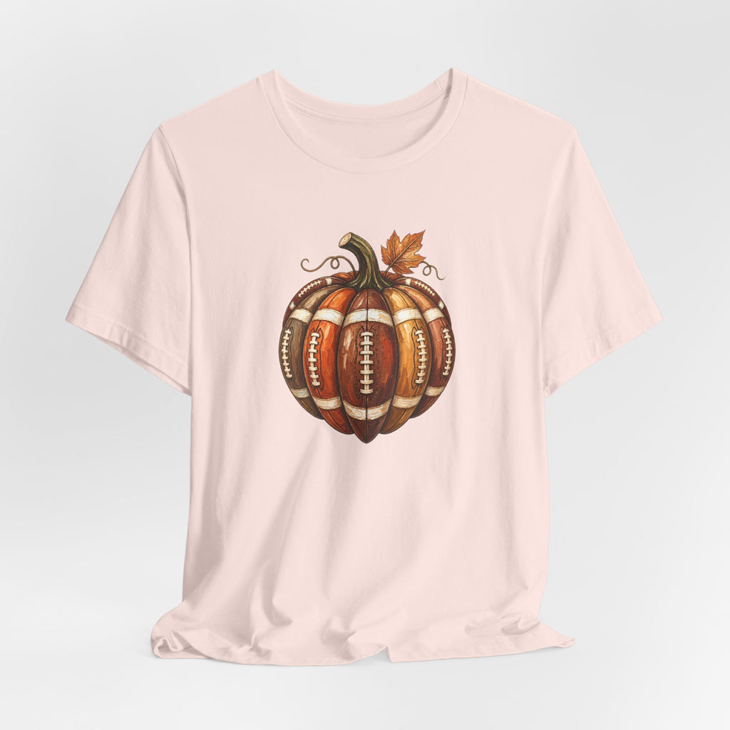 Football Pumpkin - Fall Football Fan Culture Tee