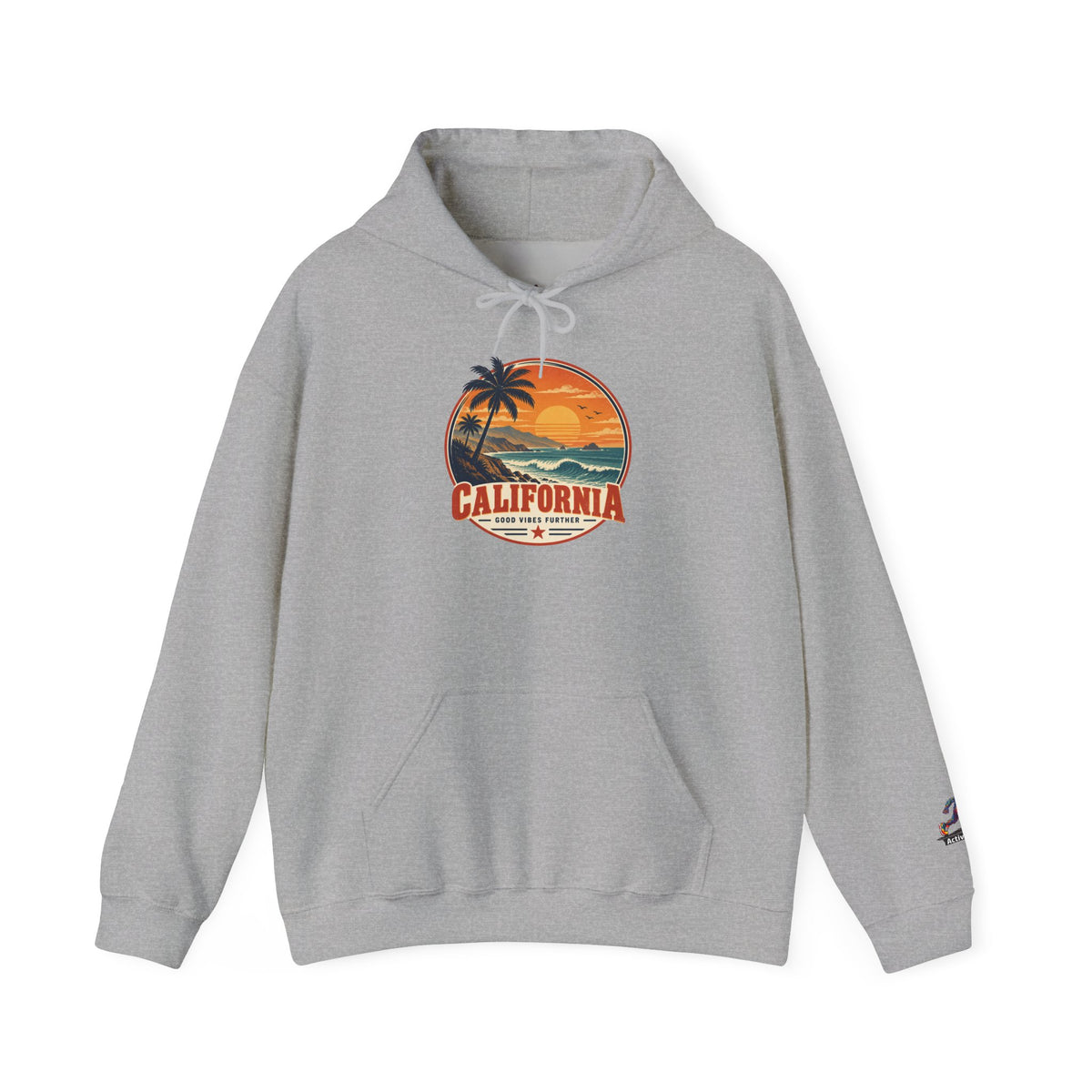 California Sunset Palm Tree Hoodie