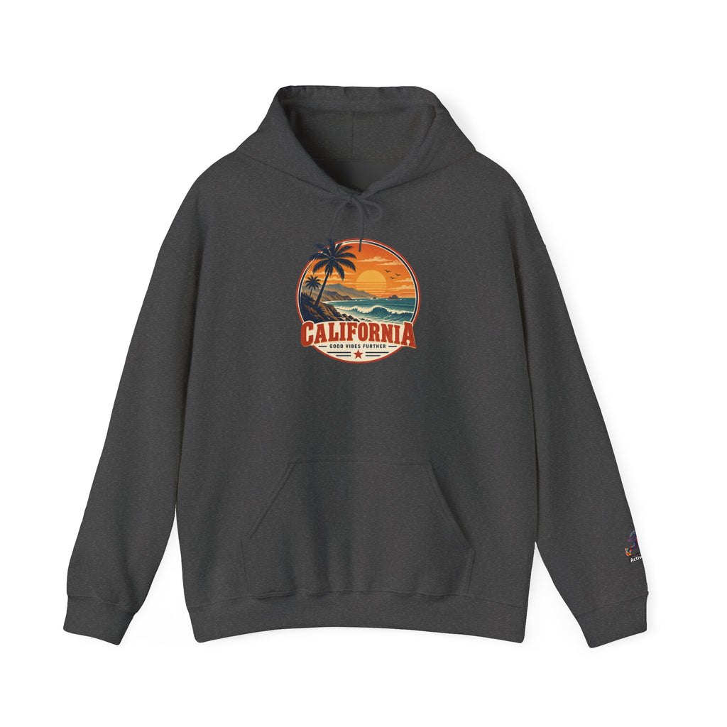 California Sunset Palm Tree Hoodie