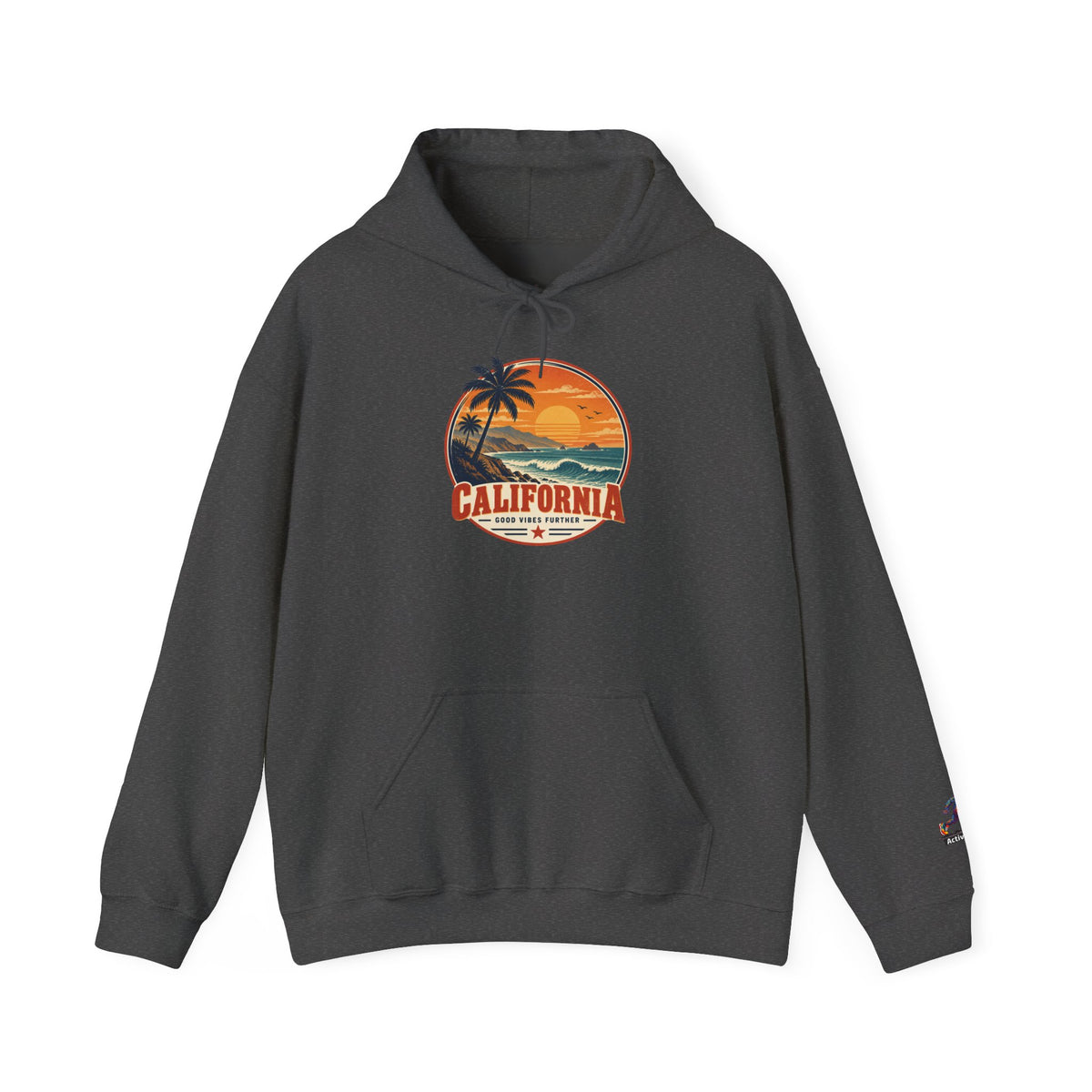 California Sunset Palm Tree Hoodie