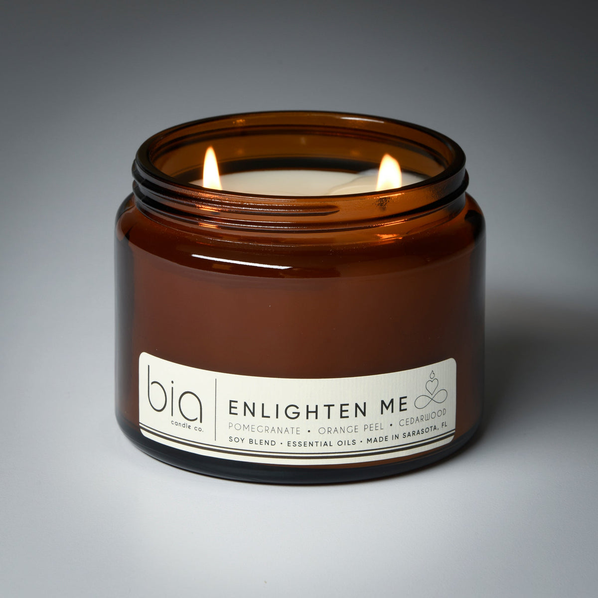 Enlighten Me Soy Blend Candle — Orange Peel, Pomegranate & Vanilla