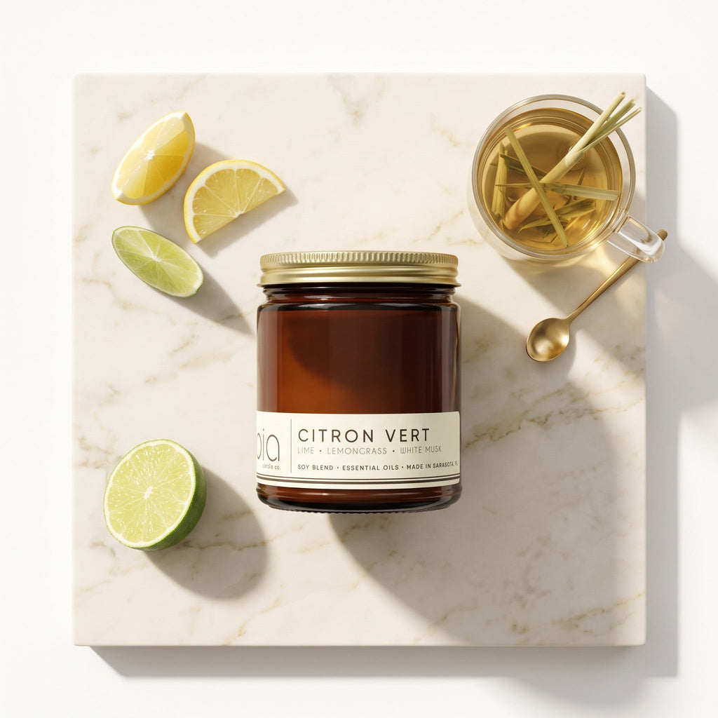 Citron Vert Soy Blend Candle — Lemon, Lemongrass, Bergamot & Lime