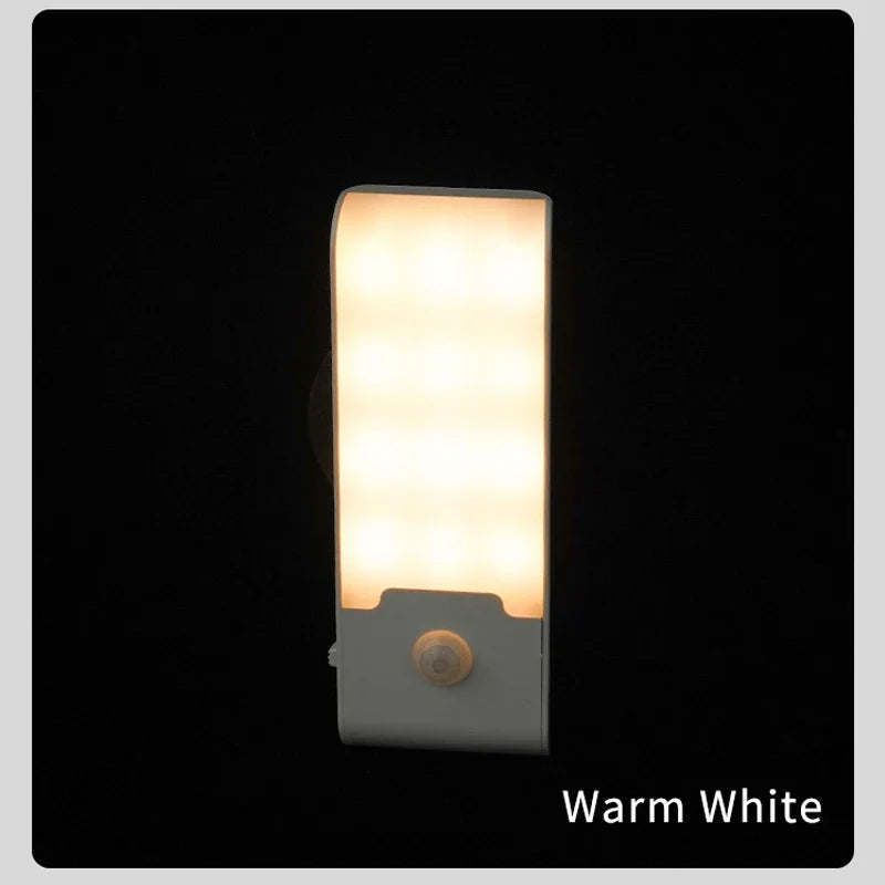 Rechargeable Motion Sensor LED Night Light | Portable Night Lamp for Bedroom Kitchen Cabinet Stairs
