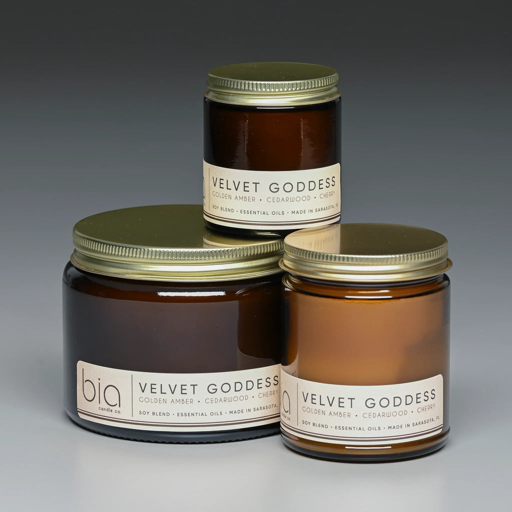 Velvet Goddess Candle - Cherry, Vanilla & Golden Amber