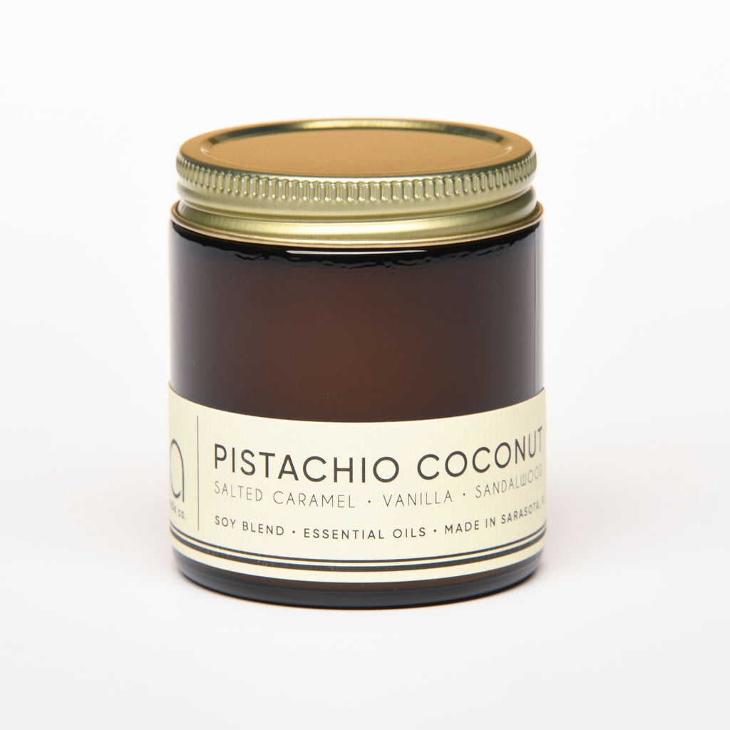 Pistachio Coconut Soy Blend Candle — Coconut, Pistachio & Vanilla