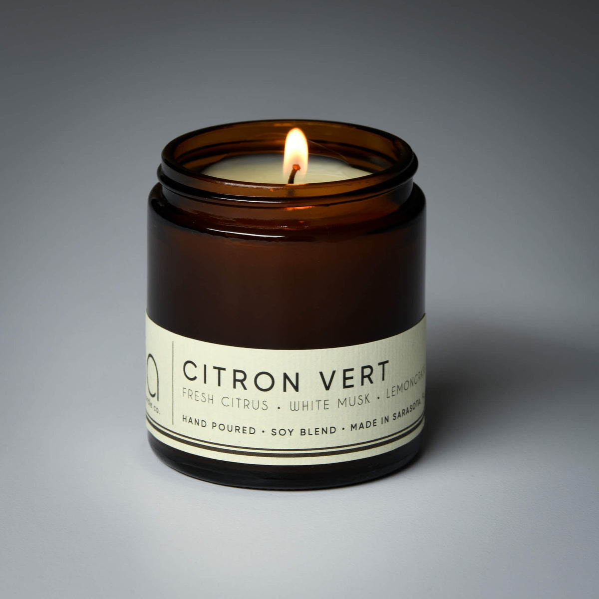 Citron Vert Soy Blend Candle — Lemon, Lemongrass, Bergamot & Lime