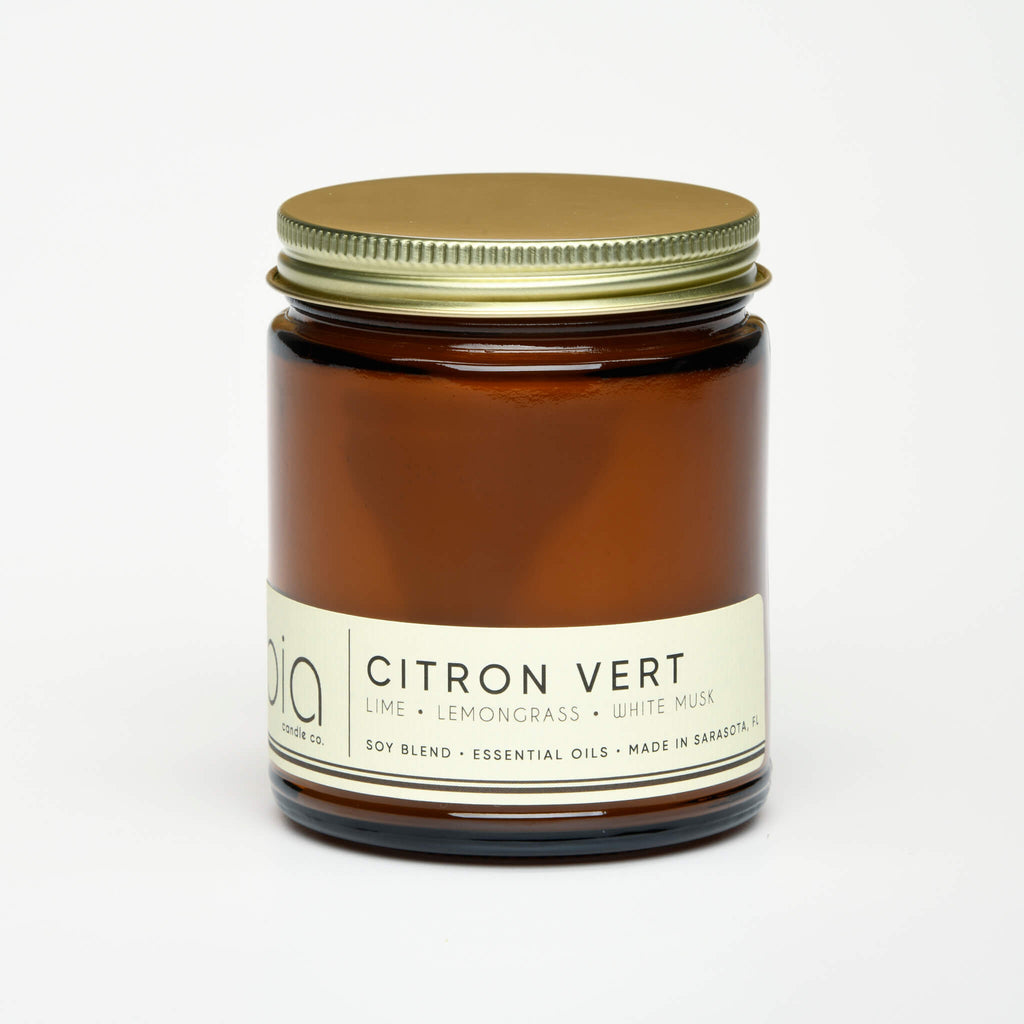 Citron Vert Soy Blend Candle — Lemon, Lemongrass, Bergamot & Lime