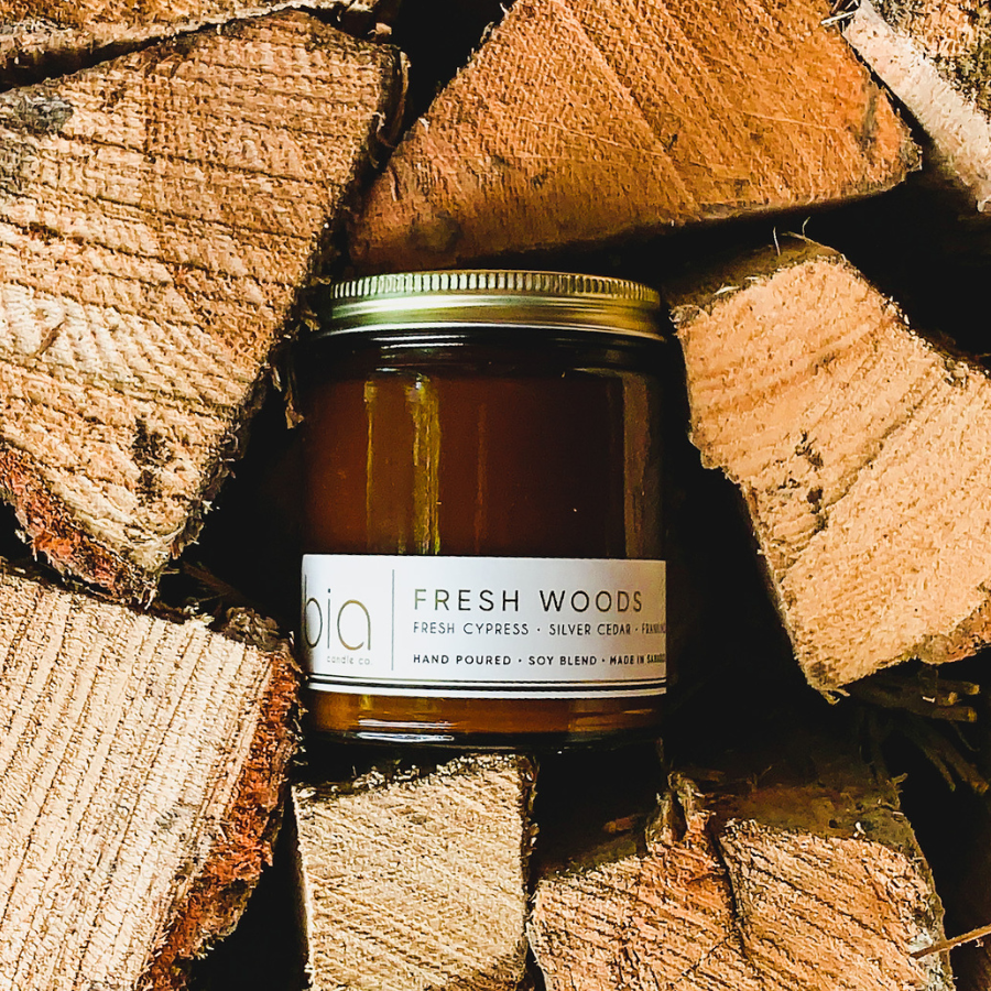 Fresh Woods Soy Blend Candle — Pine, Balsam, Fir & Cedar