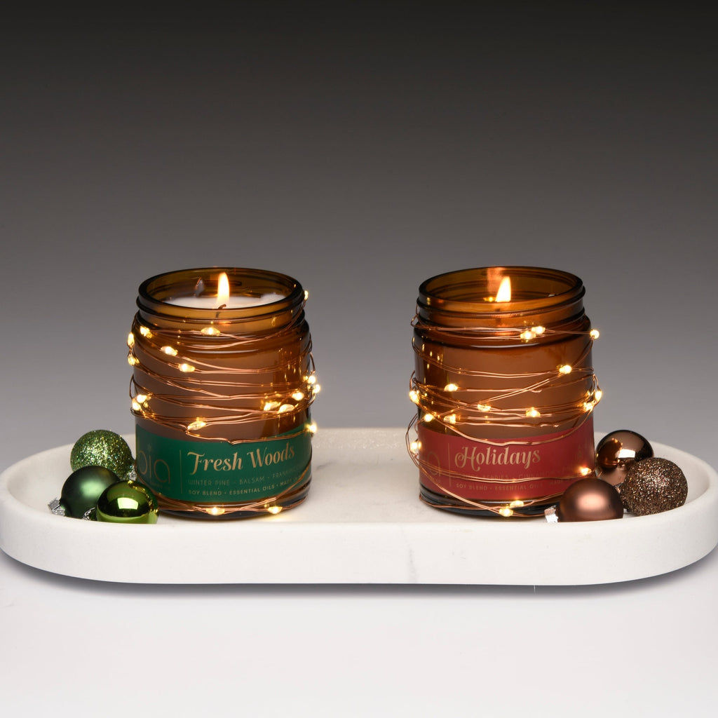Fresh Woods + Holidays Holiday Duo — 2-Piece Christmas Soy Blend Candle Set