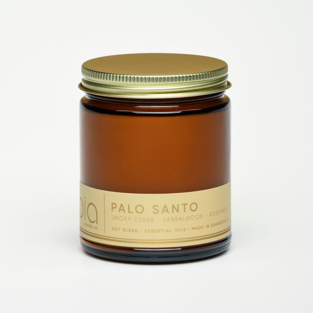 Palo Santo Soy Blend Candle — Cedarwood, Incense & Sandalwood