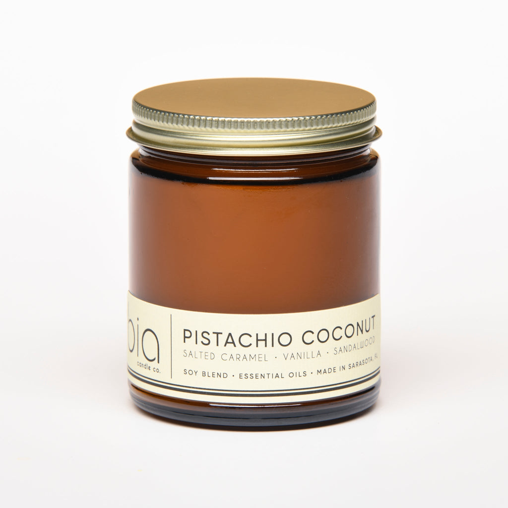 Pistachio Coconut Soy Blend Candle — Coconut, Pistachio & Vanilla