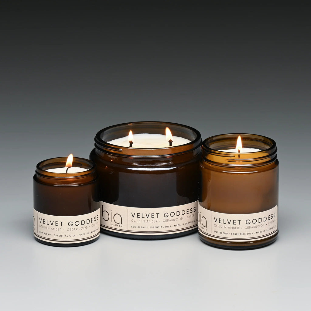 Velvet Goddess Candle - Cherry, Vanilla & Golden Amber